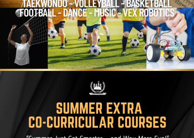 Summer Extra Co-Curricular Courses 2025!